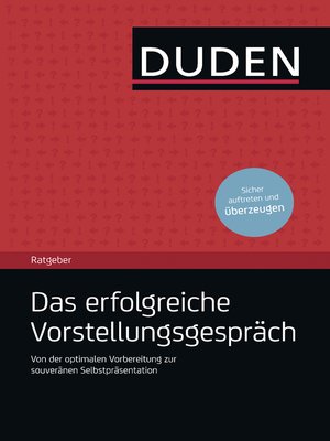 cover image of Duden Ratgeber--Das erfolgreiche Vorstellungsgespräch